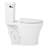 Millspring Low-Flow Two-Piece Elongated Toilet - White - Matte Black Handle-117795402