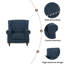 Fauteuil à dossier poussoir de style classique