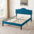 Full Size Bed Frame with Adjustable Headboard, Upholstered Platform Bed, Mattress Foundation, No Box Spring Needed-655101163-662846389