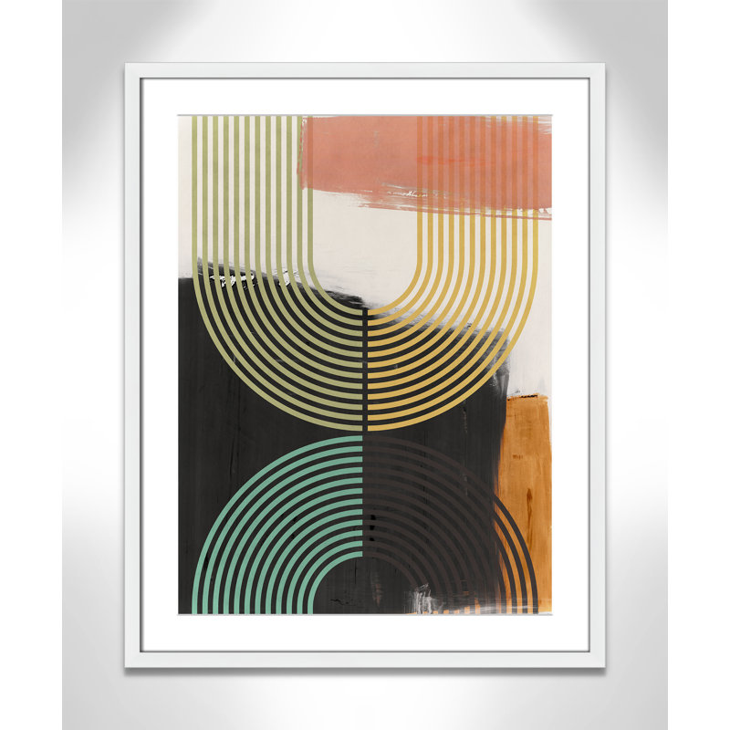 «Bolded II» par Isabelle Z, Blanc satiné, L 23,5 po x H 29,5 po, Matted Print