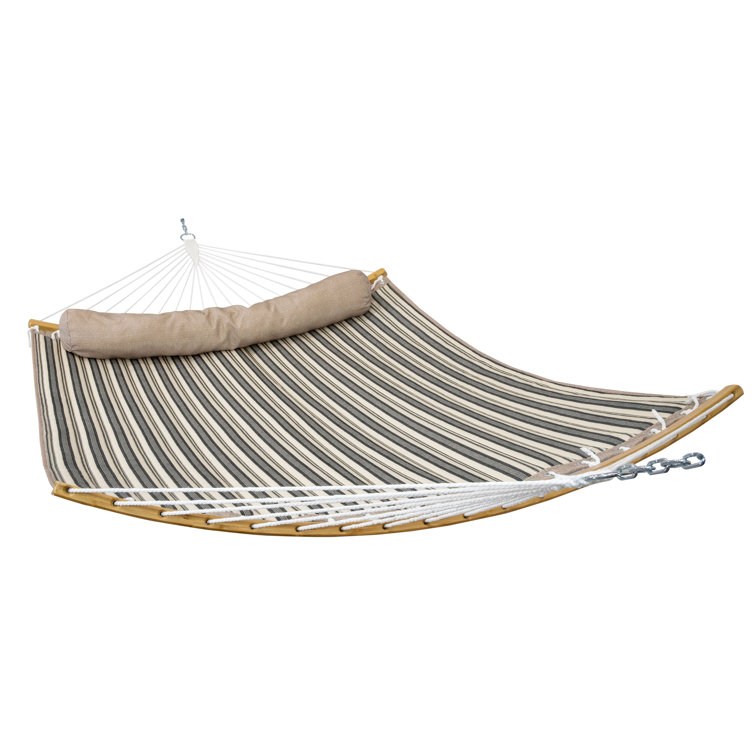 Lydd 2-Person Quilted Polyester Currved Spreader Bar Hammock