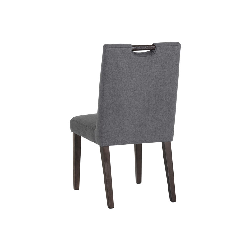 Tory Upholstered Dining Chair, Dark Gray
