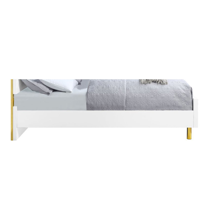 Pied de lit Gaines, Blanc, Grand