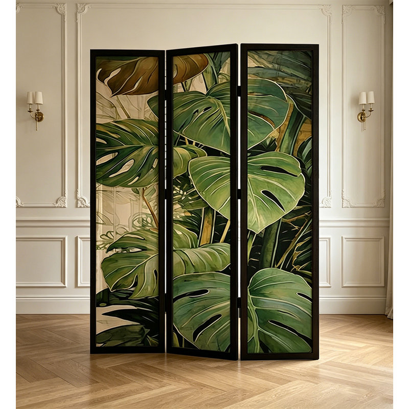 Paravent de chambre à coucher en bois massif de style américain