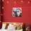 Toile Rosy Cheeked Santa & Reindeer, design par Sara Culpepper