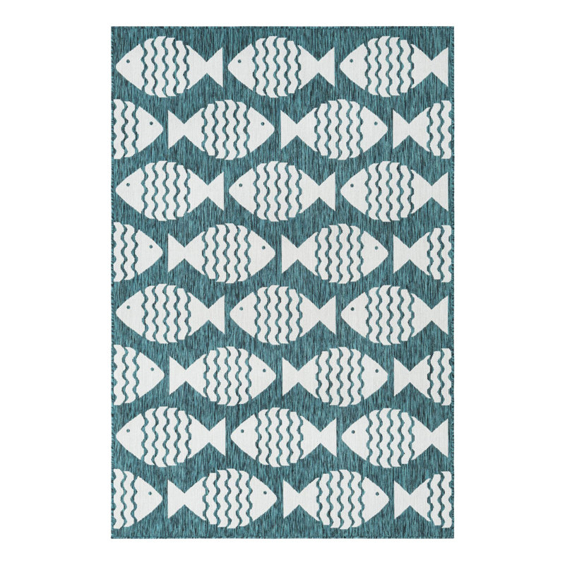 Tapis d'extérieur intérieur / extérieur Coastal, Rectangle 5 pi 3 po x 8 pi