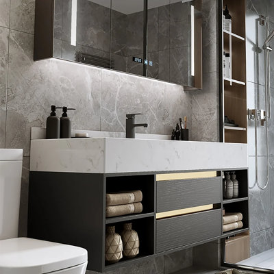 Meuble-lavabo simple avec plateau 39,4 po Kire