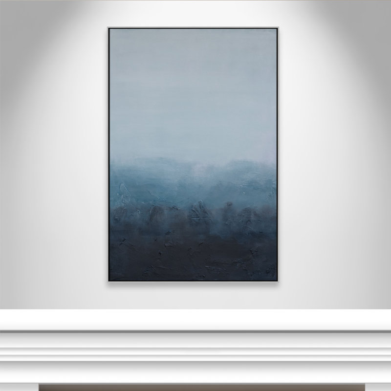 Elemental I Print by S.H. Khan, Silver Floater, 41.5'' W x 61.5'' H