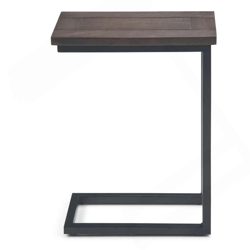 Skyler - Table d'appoint en C - Brun noyer