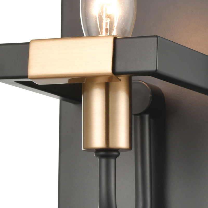 Heathrow Modern Matte Black Outdoor Dimmable Sconce