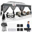 Auvent 10 x 20 avec parois moustiquaires-126624688