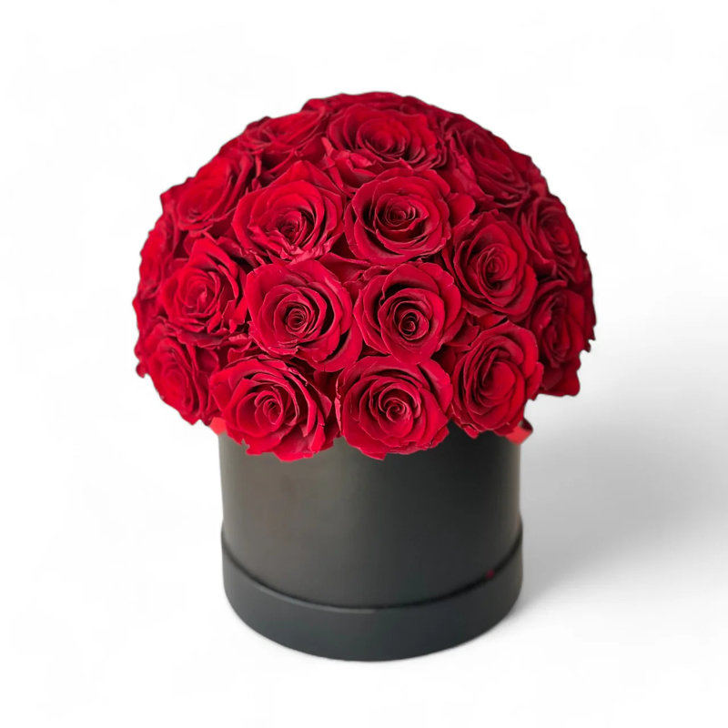 Arrangement de roses préservées