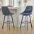 Avianah Swivel Upholstered Counter Stool with Metal Frame-104743609