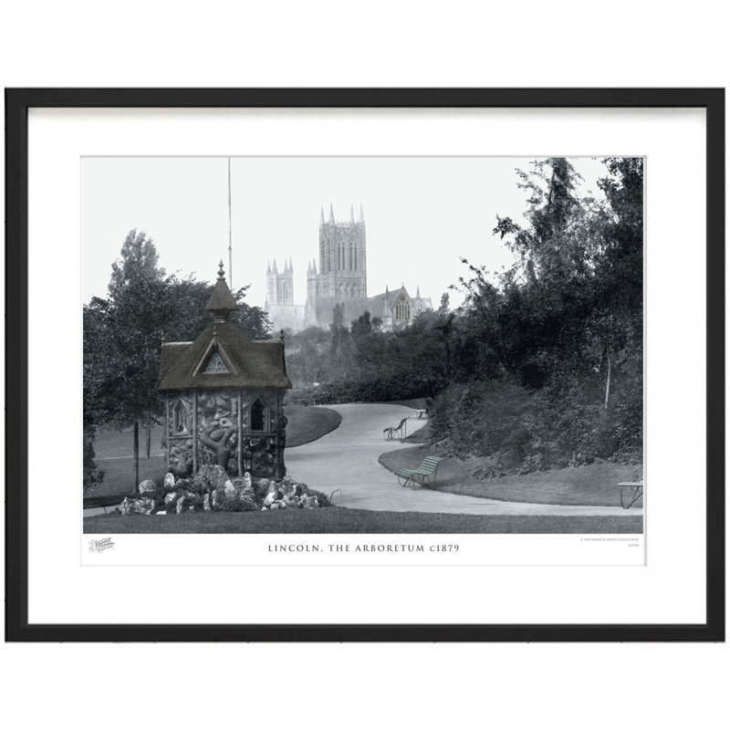 Lincoln, The Arboretum C1879 - Single Picture Frame Print, 31.5cm H x 38.8cm W x 2.3cm D