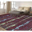Neo Villa Abstract Area Rug in Red