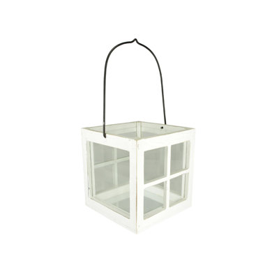 Lanterne pilier en bois 15,5 "Beach Day
