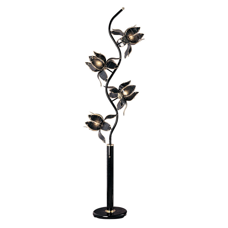 Lampe de plancher fantaisie 73" Bayard, Noir