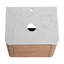 Meuble-lavabo mural 60 po dans la salle de bain, lavabo d'art en céramique, 1 tablette de rangement, charnières à fermeture en douceur, emballage Kd, contreplaqué, style moderne, options de planification de grande capacité