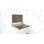 INVISIA SerenaSeat Pro Stainless, 18" Width, Medium Stain, Brushed Stainless Frame