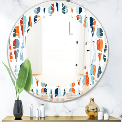 Miroir mural Leaves Abstract Drops V Coastal