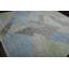 Tapis rectangulaire en laine tissé à la main en gris