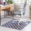 Aberdeen Blue Straight Rectangular Chair Mat-49326007