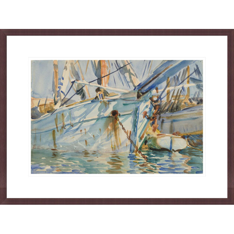 «In a Levantine Port» par John Singer Sargent, impression giclée encadrée, H 16,33 po x l 21,75 po
