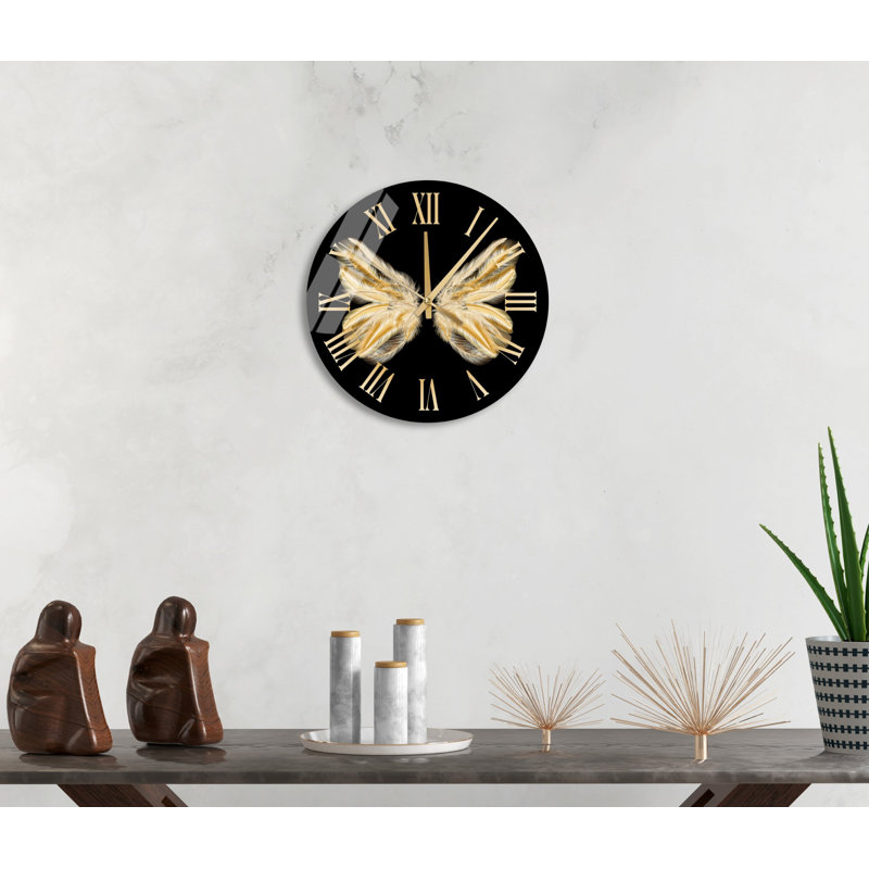 Horloge murale abstraite Vineisha