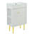 21.6 " W Freestanding Standard 1 Single Vanity Bathroom Vanity With Ceramic Top