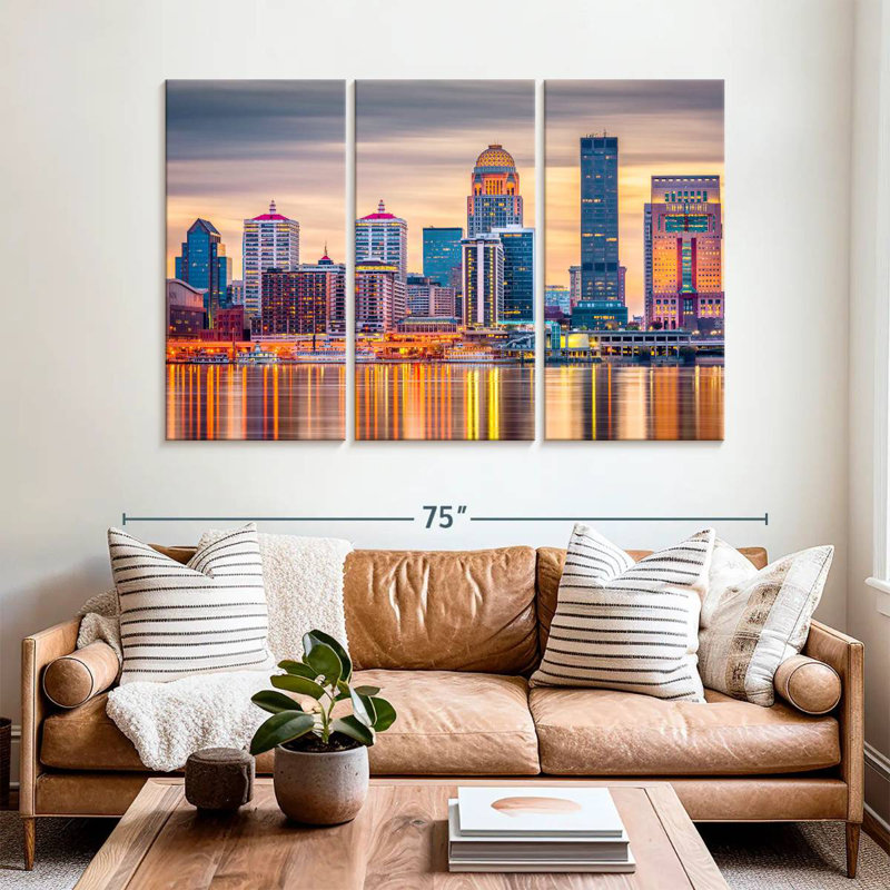Nicci Louisville Skyline, 42" H x 65" W
