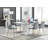 Everson High Gloss 6 Seat Extendable Dining Set with Luxury Faux Leather Upholstered Dining Chairs-1317303665-1219382907