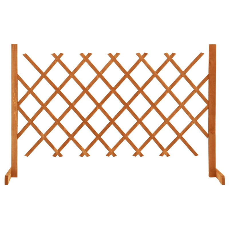 Broumov Wood Fence Panels, 90cm H x 120cm W, Orange