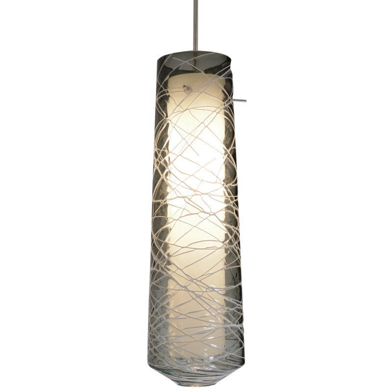 Hicksville 1 - Light Satin Nickel Single Pendant, Smoke, 120V, 4000K