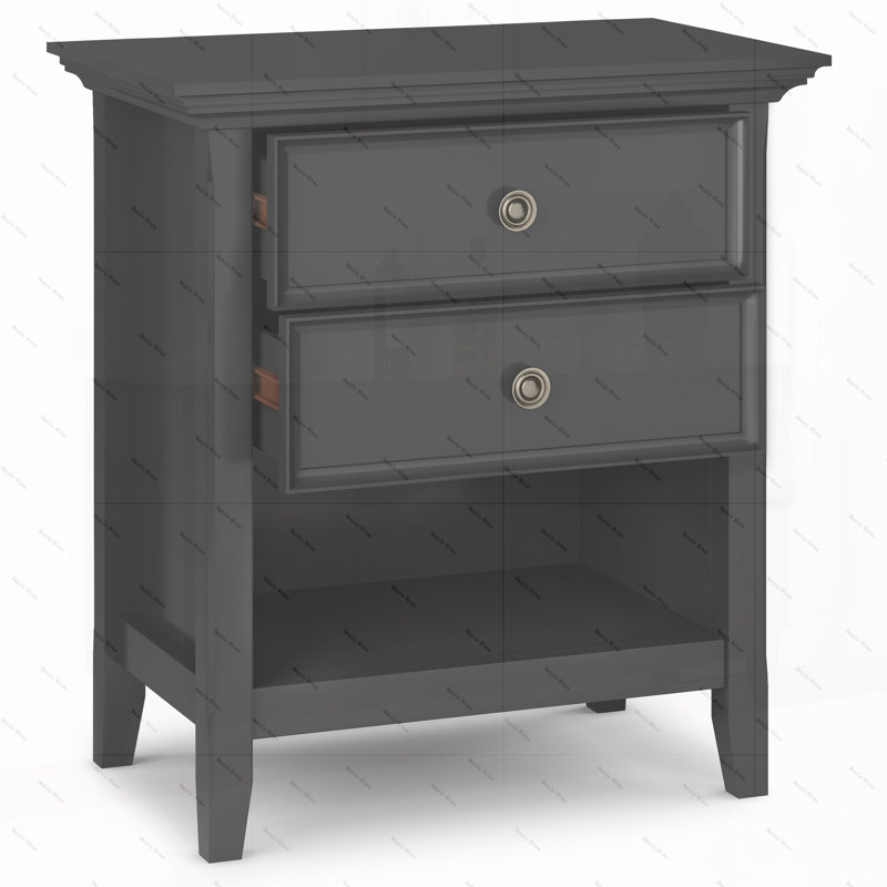 Amherst - Table de chevet - Noir