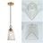Coleridge 1-Light Dimmable Steel and Glass Pendant