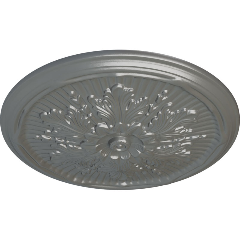 Médaillon de plafond Luton de 21 po x P 2 po (convient aux auvents jusqu'à 3 1/2 po), Argent