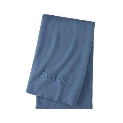 Bold Logo Cotton Throw Blanket