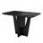 Compact Italian Style Dining Table for 4 with Painted Glass top and Elegant Wood Base-1316924809-1316924822