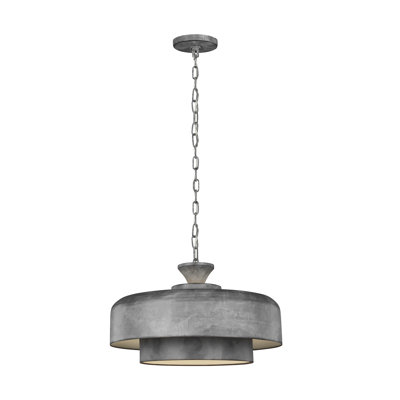 Haymarket 1 - Light Weathered Galvanized Single Pendant