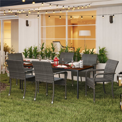 Stackable Outdoor Patio Dining Armchair