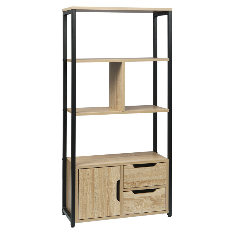 120cm H x 58cm W Standard Bookcase, Light Wood