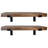 Dellaney 2 Piece Poplar Solid Wood Bracket Shelf-1835557072