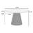 48" Black Round Dining Table