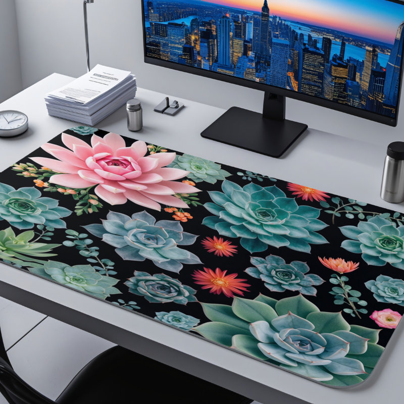 Polyester Desk Pad, 14.4x12.1