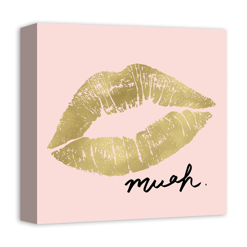 Muah Lips - reproduction sur toile sans cadre