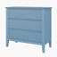 Commode 3 tiroirs 32 "avec façades cannelées-130019503