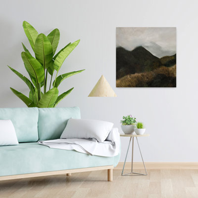 Faroe Abstract Contemporary Horse Landscape Mountain Wall Art 1 Piece Wrapped Canvas Wall Art