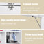 Bureau convertible flottant avec huche