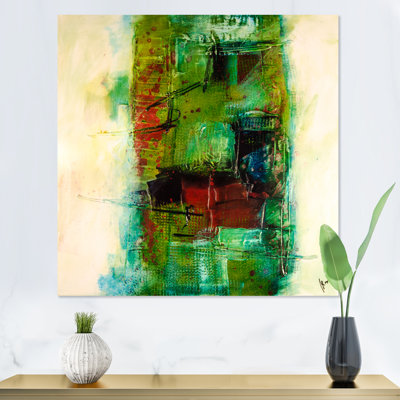 «Modern Energetic Color Dance», reproduction d'art moderne sur bois