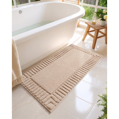 Kaziyah Microfiber Bath Rug